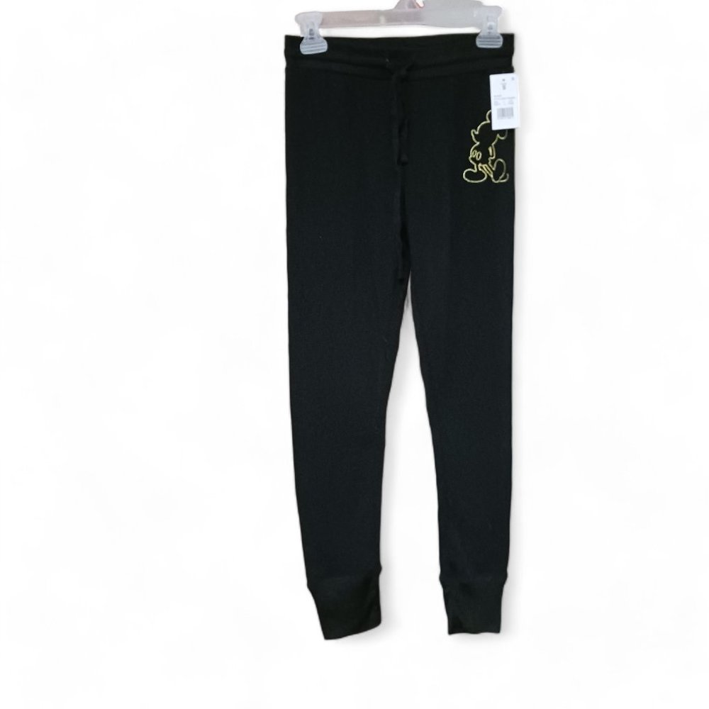 Disney Mickey Mouse Jerry Leigh Black  Jogging / Lounge Pants  Size S